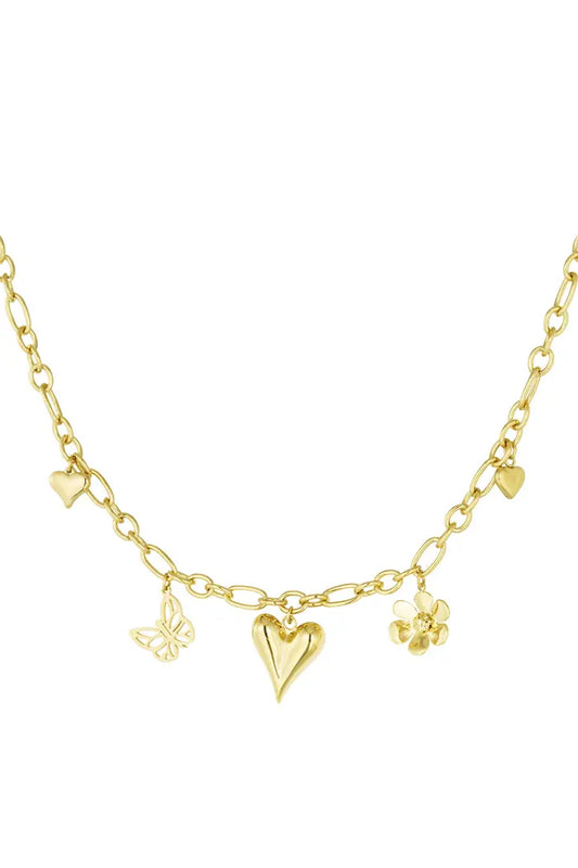 Luna ketting goud