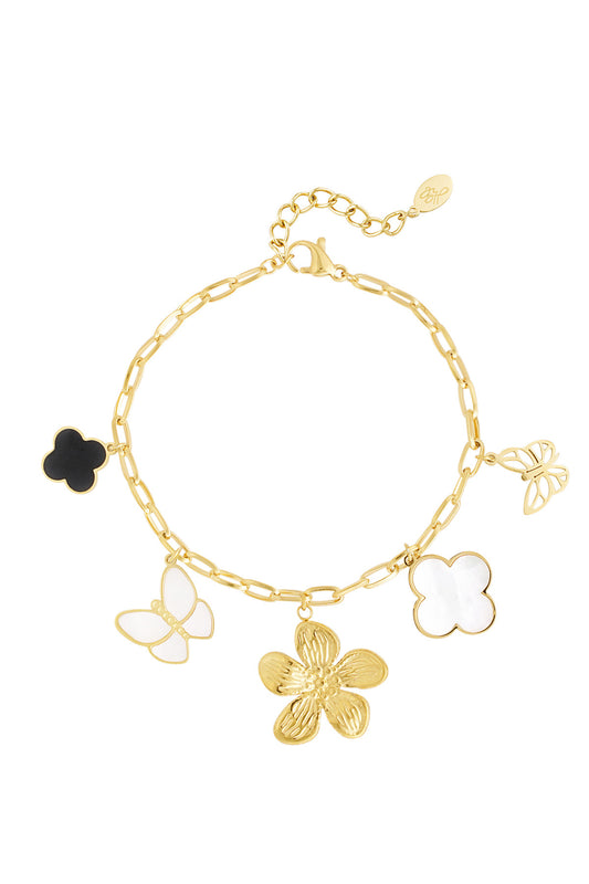 Bedelarmband flower