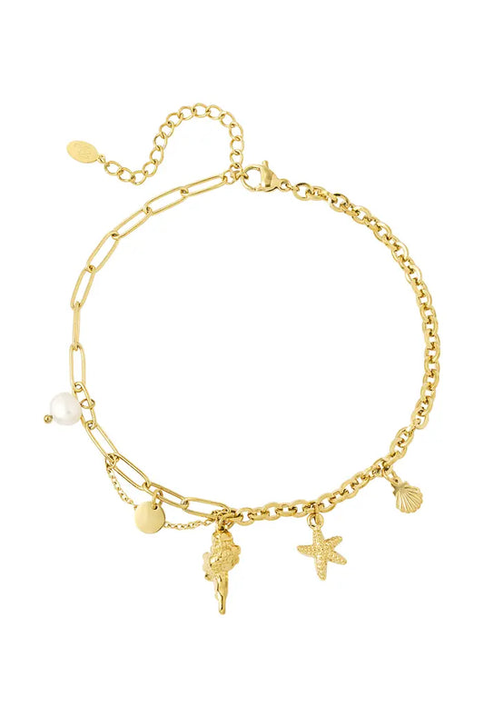 Mila enkelband goud