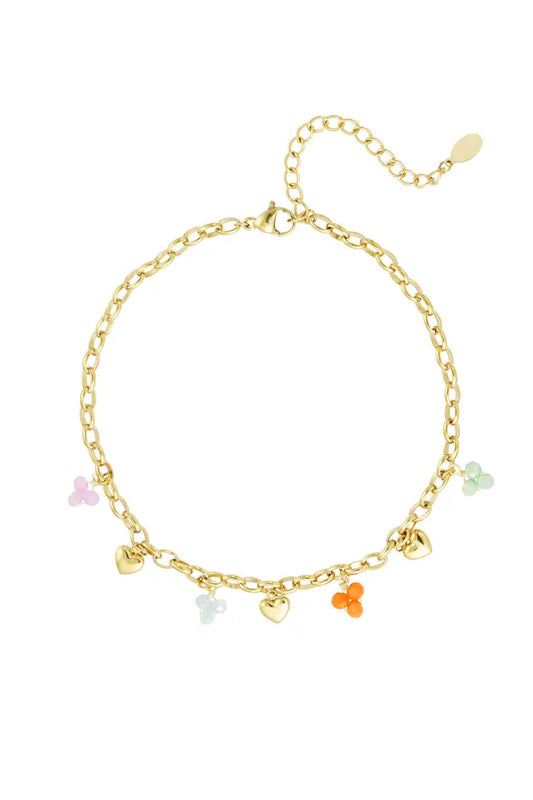 Iris enkelband goud