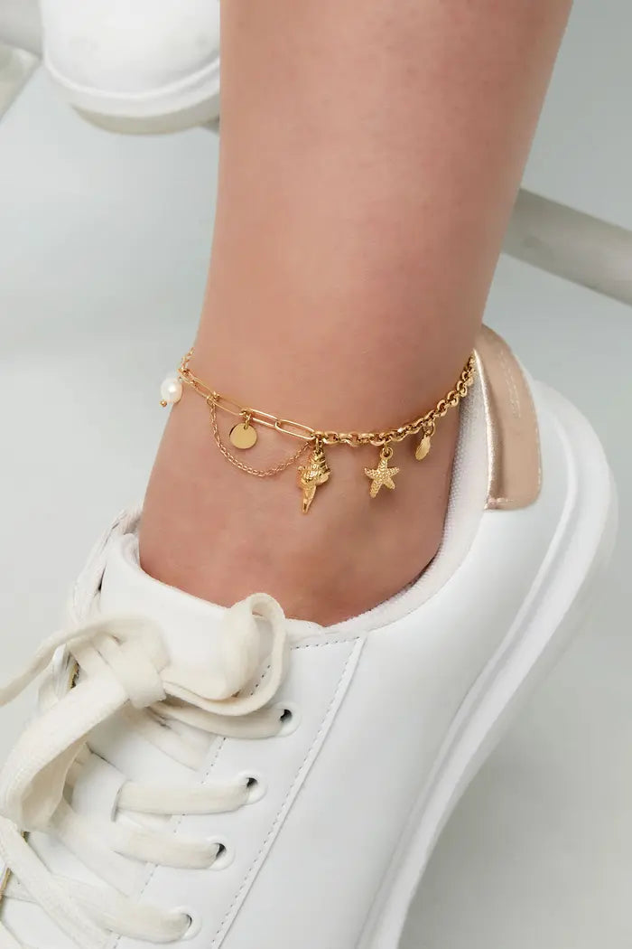 Mila enkelband goud