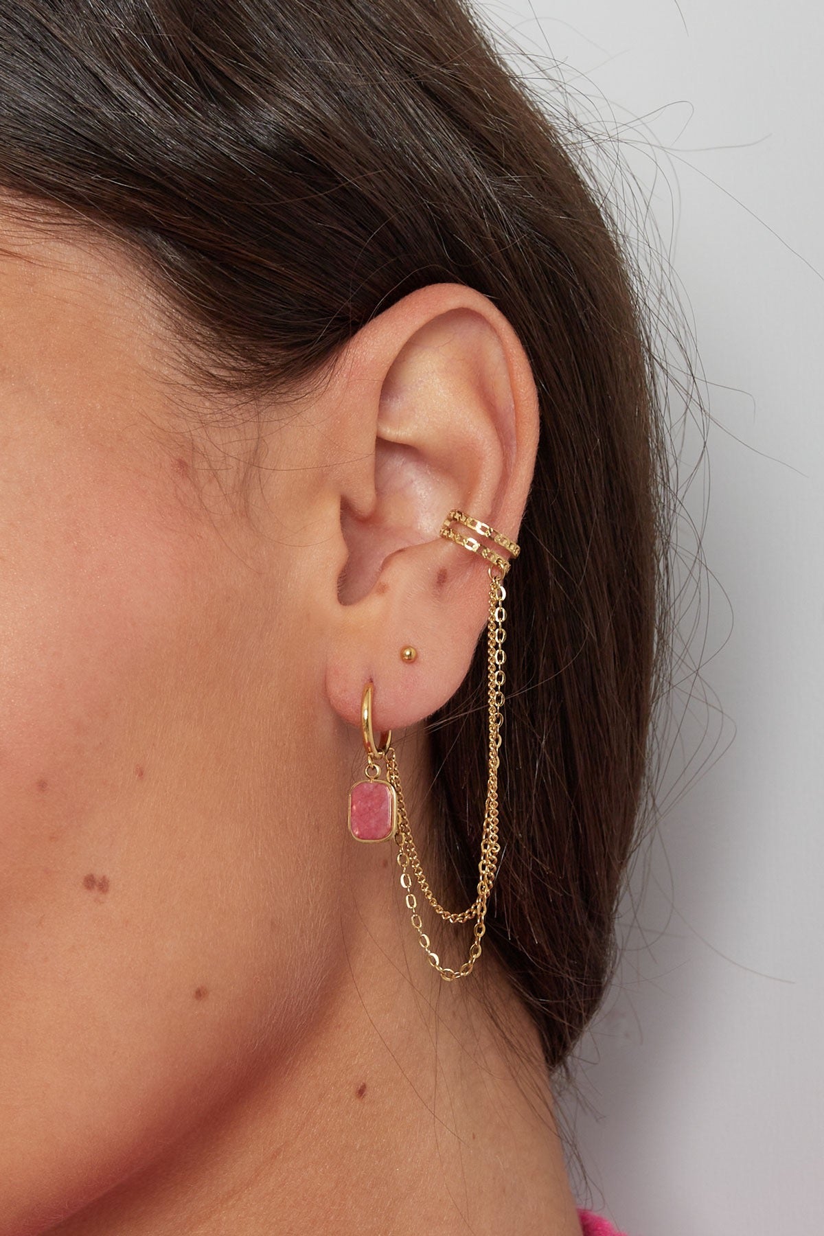 Oorbel & earcuf